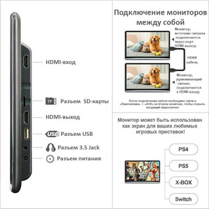 Комплект мониторов на подголовник 12.5" ERGO ER1250BL  (Android 11), фото 2