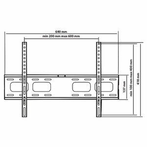 Кронштейн настенный для LED/LCD телевизоров TUAREX OLIMP-201 BLACK, фото 6