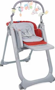 Стульчик для кормления Chicco Polly Magic Relax Red Passion, фото 1