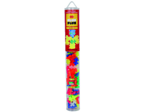 Развивающий конструктор Plus-Plus Mini 100 Neon, 100 деталей, 6 неоновых цветов, фото 1