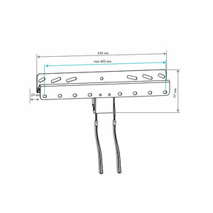 Кронштейн для LED/LCD телевизоров VLK TRENTO-21 black, фото 8