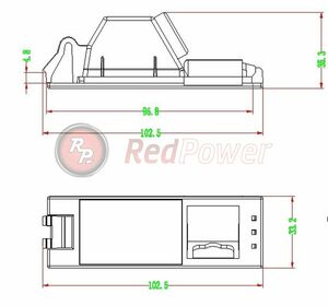 Штатная видеокамера парковки Redpower HYU176P Premium для Hyundai IX35, фото 3