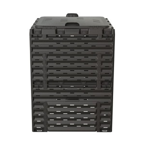 Компостер Piteco 300л с крышкой, черный, фото 5