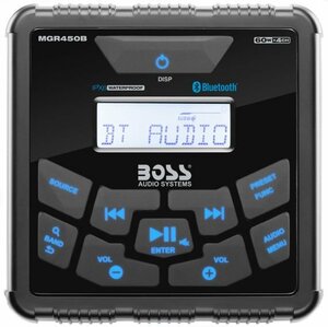 Влагозащищенное головное устройство Boss Audio Marine MGR450B для мотоцикла, квадроцикла, водного транспорта, фото 2