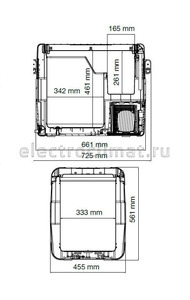 Компрессорный автохолодильник Dometic CoolFreeze CFX 65W, фото 8