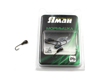 Мормышка "ЯМАН" уралка с отв.,цв.BN, d 5, вес 1,0 г (уп. 5 шт.), фото 2