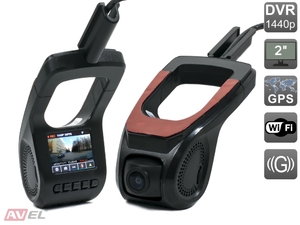 Универсальный автомобильный Ultra HD видеорегистратор AVS400DVR (#120) с монитором и GPS, фото 3