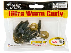 Твистеры съедоб. искусст. LJ Pro Series ULTRAWORM CURLY 2,0in (05.00)/PA03 10шт., фото 4