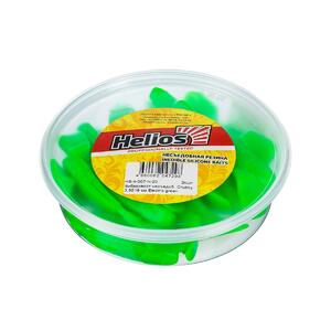 Виброхвост несъедоб. Chubby 3,55"/9 см Electric green 20шт. (HS-4-007-N-20) Helios, фото 2