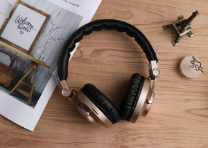 Беспроводные Bluetooth стерео наушники ERGO VJ080 ЗОЛОТО, фото 1