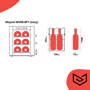 Винный шкаф Meyvel MV06-BSF1 (easy), фото 4