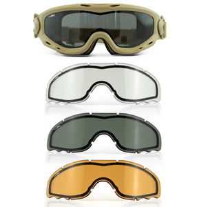 Маска защитная Wiley X WX Spear (Frame: Matte Tan, Lens: Dual Grey + Clear + Rust), фото 2