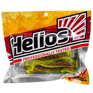Виброхвост Shaggy 3,35"/8,5 см Golden Lime 5шт. (HS-16-048) Helios, фото 2