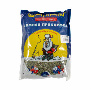 Прикормка Yaman Winter Taste Гранулы 3мм, Карась зимняя (анис), цв. зелёный, 700 г, фото 2
