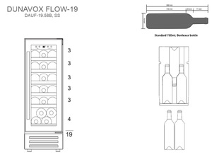 Винный шкаф Dunavox DAUF-19.58B, фото 6