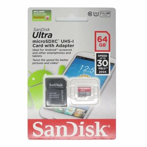 Карта памяти microSDXC 64Gb SanDisk Ultra UHS-I, фото 2