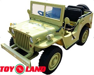 Детский автомобиль Toyland Jeep Willys YKE 4137 Matcha, фото 1