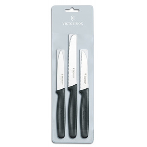 Набор из 3 ножей Victorinox Standard Paring Knife Set кухонный, 3 предмета, черный, фото 1