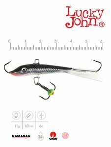 Балансир Lucky John FIN 4 + тр. 60мм/13H блистер, фото 3