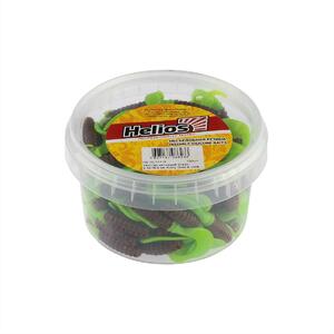 Твистер Credo 2,35"/6,0 см Rusty Gold & Lime 7шт. (HS-10-017) Helios, фото 4
