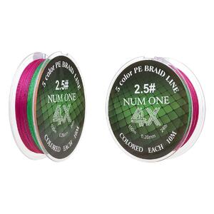 Шнур NUM ONE PE4X-100M 2.5#/0,260 mm Multi Colour Ryobi, фото 7
