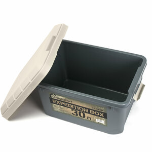 Ящик многофункц. особопрочный СЛЕДОПЫТ Expedition Box, 30 л, 500х360х320 мм, цв. графит/бежевый, фото 3