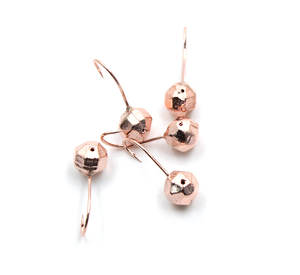 Мормышка "ЯМАН" шар с отв.,цв.COPPER PLATED, d 5, гран., вес 0,7 г (уп. 5 шт.), фото 2