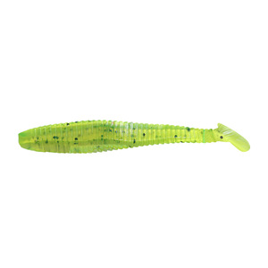 Виброхвост YAMAN PRO Flatter Shad, р.4 inch, цвет #10 - Green pepper (уп. 5 шт.), фото 2