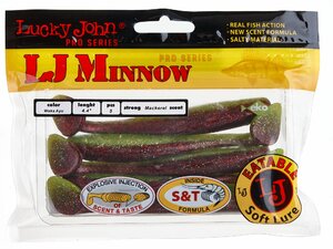 Виброхвосты съедобные LJ Pro Series MINNOW 4.4in (11.10)/T44 5шт., фото 5