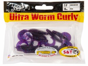 Твистеры съедоб. искусст. LJ Pro Series ULTRAWORM CURLY 2,0in (05.00)/S63 10шт., фото 4