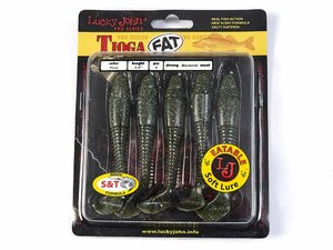 Виброхвосты съедобные LJ Pro Series TIOGA FAT 3.9in (10.00)/F08 5шт., фото 4