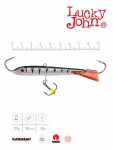 Балансир Lucky John CLASSIC 9 + тр. 90мм/12HRT блистер, фото 3