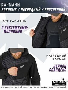 Куртка Norfin THERMO PRO 01 р.S, фото 10