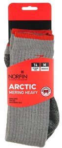 Носки термо Norfin T4M ARCTIC MERINO HEAVY LONG(серый  р.(39-41) M), фото 5