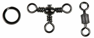 Вертлюги c кольцами заводными. LJ Pro Series SWIVEL & SPLIT RING COMBO Набор 30шт., фото 3