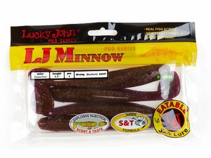 Виброхвосты съедобные LJ Pro Series MINNOW 5.5in (13.90)/S13 4шт., фото 4
