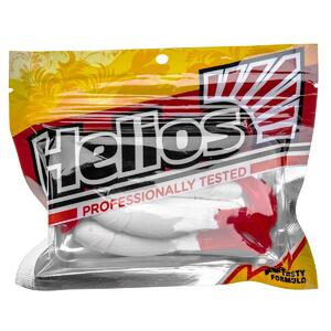 Виброхвост Chubby 3,55"/9 см White RT 5шт. (HS-4/1-003) Helios, фото 2