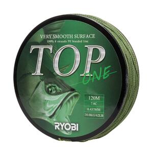 Шнур TOP PE4X-120M 7,0/d-0.437mm Dark green Ryobi, фото 5