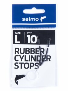 Стопоры резин. Salmo RUBBER CYLINDER STOPS р.003L 10шт., фото 3