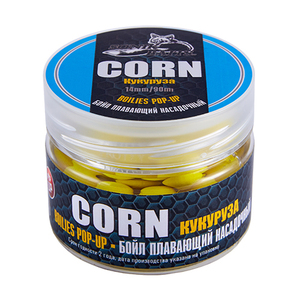 Бойлы насадочные плавающие Sonik Baits CORN Fluo Pop-ups 14мм 90мл (Кукуруза), фото 1