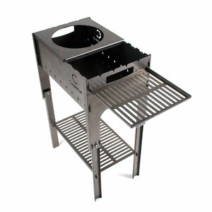 Мангал Следопыт складной, 718х310х752, со столиком и подставкой под казан, толщина 2 мм, в сумке, фото 6