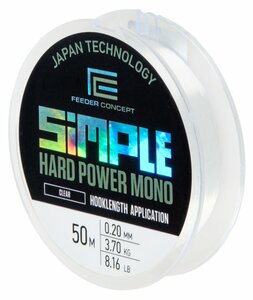 Леска моно. FC Simple HARD POWER MONO Clear 050/020, фото 3