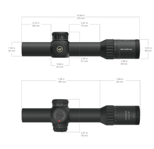 Оптический прицел Vector Optics Continental X10 1-10x28 ED FFP, сетка VET-RAR, азотозаполненый, с подсветкой (SCFF-48), фото 6