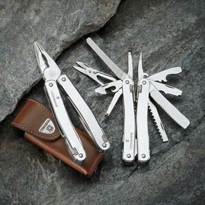 Мультитул Victorinox SwissTool Spirit 27, 105 мм, 27 функций, кожаный чехол с поворотным креплением, фото 9