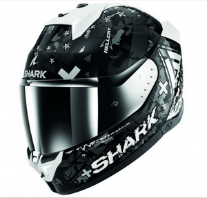 Шлем Shark SKWAL i3 HELLCAT Black/Chrome/Silver глянцевый S, фото 1