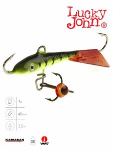 Балансир Lucky John FIN 3 + тр. 40мм/31RT блистер, фото 2