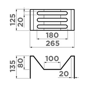 Подставка-сушилка для тарелок Omoikiri FG-02-GM для DRY-01/02, фото 2