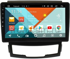 Штатная магнитола SsangYong Actyon II Wide Media KS9184QR-3/32 DSP CarPlay 4G-SIM Android 10, фото 1