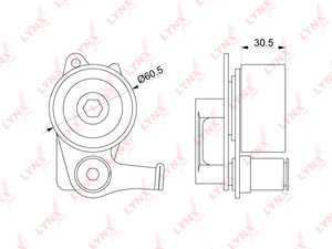 Ролик натяжной / ГРМ LYNXauto PB-1149. Для: TOYOTA Тойота Land Cruiser(Ленд Крузер)(70/80) 4.2D >97, фото 1