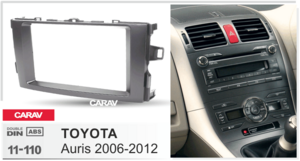 Переходная рамка CARAV 11-110: 2 DIN / 173 x 98 mm / TOYOTA Auris 2006-2012, фото 1